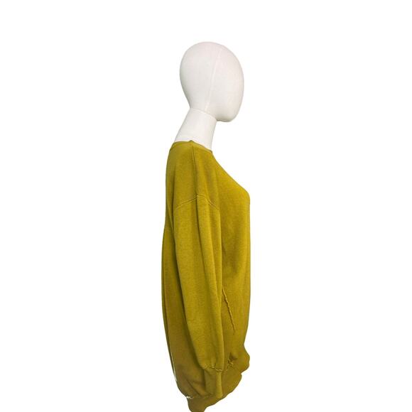 Saturday Sunday by Anthropologie Mustard Tunic Sweater Mini Dress Size Women's S - Picture 8 of 11